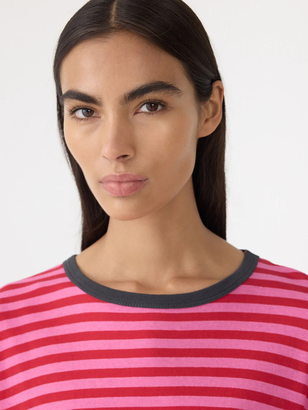 Stripe Boyfriend T-Shirt BASSIKE