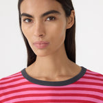 Stripe Boyfriend T-Shirt BASSIKE