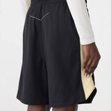 Pique Basketball Short in Black and Lemon BASSIKE