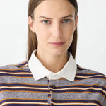 Vintage Stripe Long Sleeve Polo BASSIKE