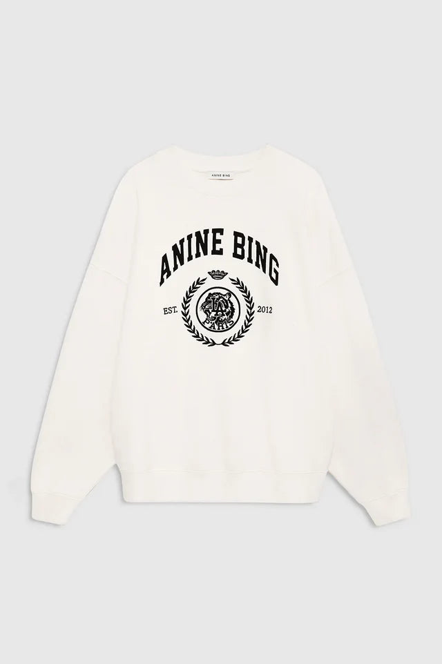 Miles Sweatshirt Collegiate in Cream ANINE BING