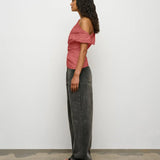 Pallas Top in Washed Red