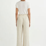 Mackenzie Trouser in Cream Pinstripe Posse