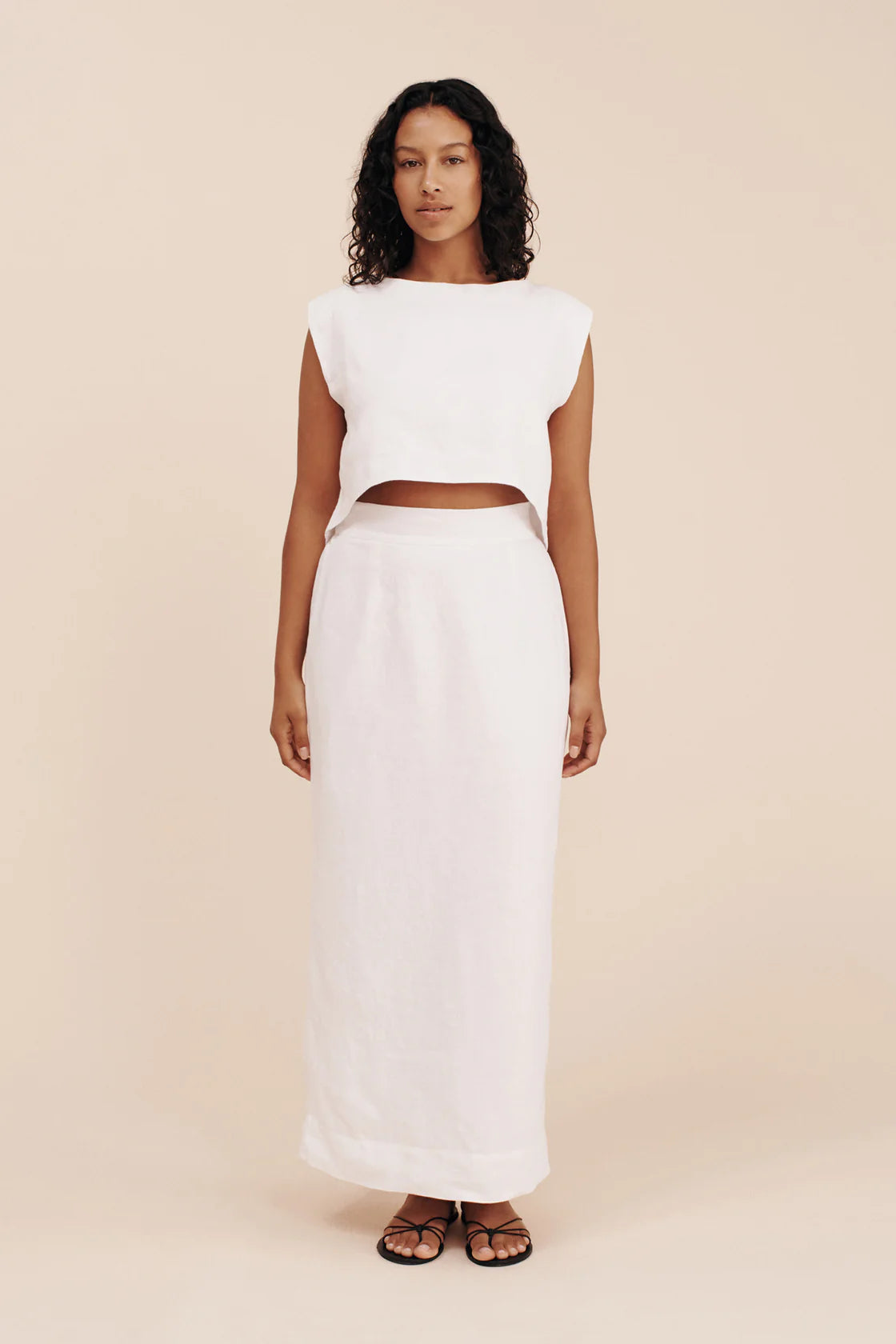 Emma Pencil Skirt in Ivory