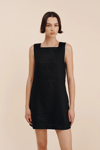 Emma Shift Dress in Black