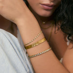 Quinn Gold Cuff in Stone Arms of Eve