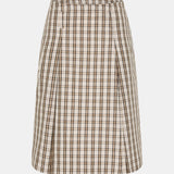 Check Box Pleat Detail Skirt