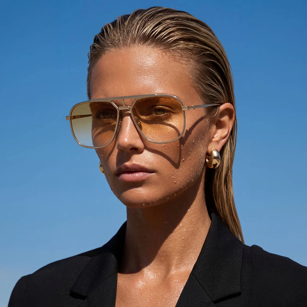 Capita in Brushed Gold Valley Eyewear