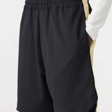 Pique Basketball Short in Black and Lemon BASSIKE