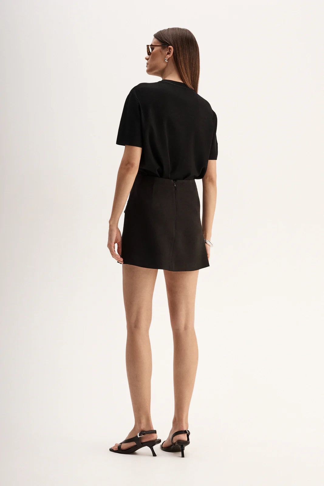 Kylie Mini Skirt in Black Elka Collective