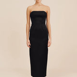 Romeo Strapless Dress in Black