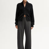 Leon Knit Cardigan in Black Elka Collective