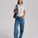 Anya Tote in Charcoal Patchwork