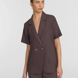 Hepburn Shirt in Chocolate