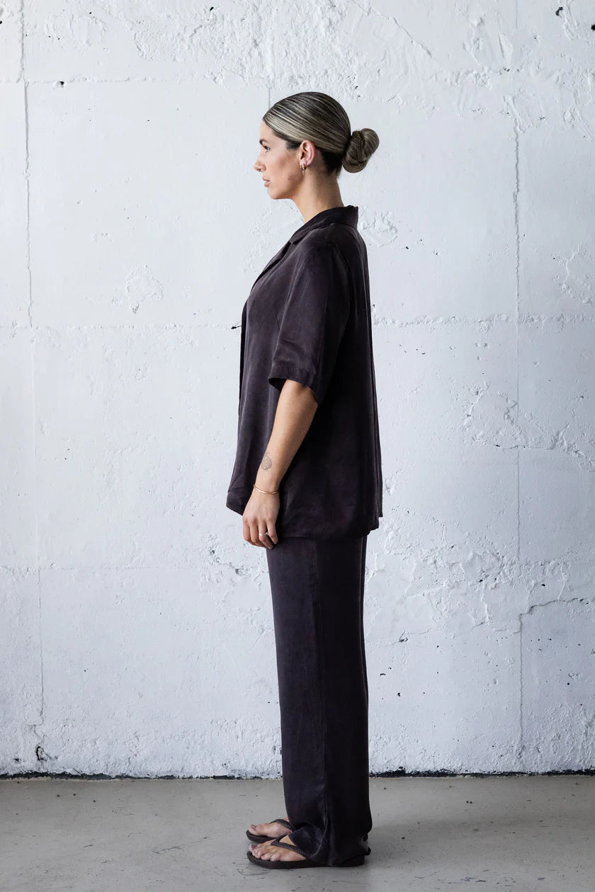 Bertie Shirt in Chocolate Mabel