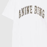 Walker Tee in Ivory and Leopard
