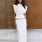 Shelley Top in White Bayse Brand