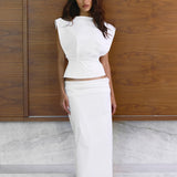 Shelley Top in White Bayse Brand