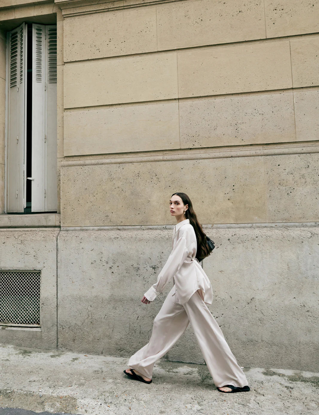 Mina Pant in Ivory Elka Collective