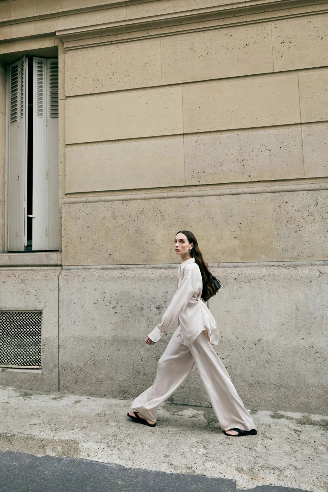 Mina Pant in Ivory Elka Collective