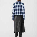 Drawstring Check Shirt