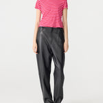 Stripe Raw Edge Baby Tee Bassike