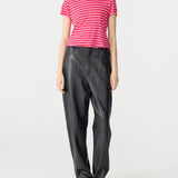 Stripe Raw Edge Baby Tee Bassike