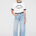 Jaylin Tee Paris in Ivory Anine Bing