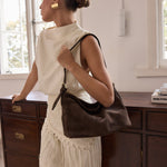 Eden Dark Chocolate Suede Bag Cloth Lifestyle Boutique