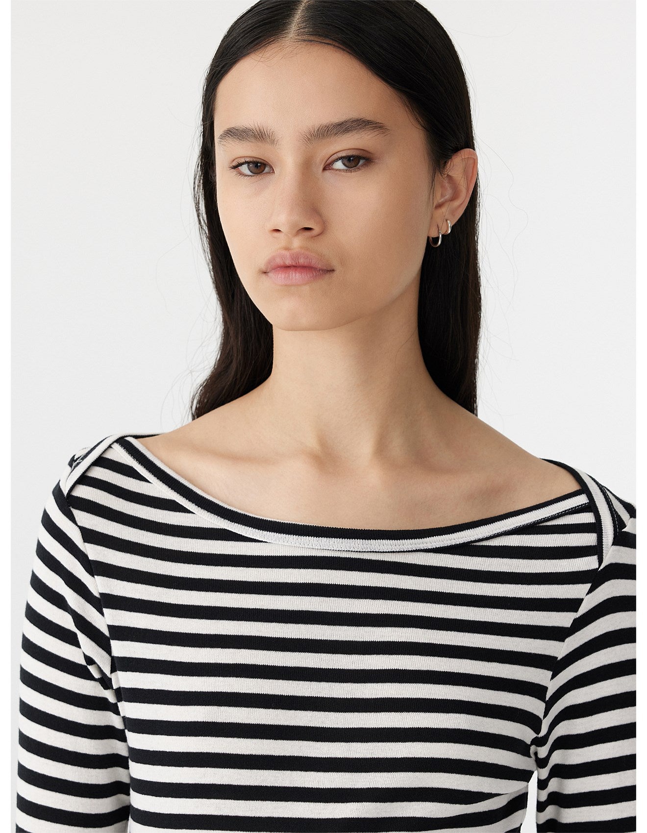 Stripe Long Sleeve Tshirt by Bassike