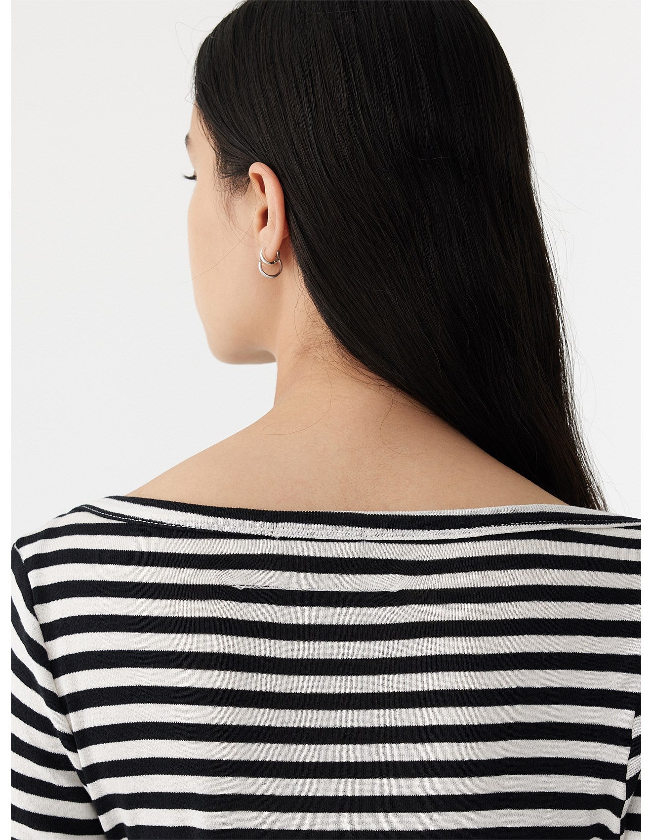 Stripe Long Sleeve Tshirt by Bassike