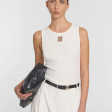 V&W Metal Tank in White