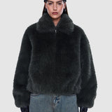 Daphne Faux Fur Bomber Ena Pelly