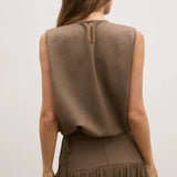 Delphine Top in Chocolate