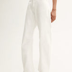 Chelsea Barrel Leg Jean in Ivory Elka Collective