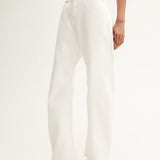 Chelsea Barrel Leg Jean in Ivory Elka Collective
