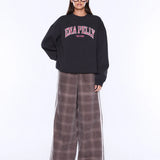 Mila Oversized Sweat in Charcoal