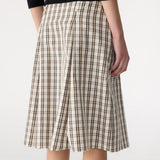Check Box Pleat Detail Skirt