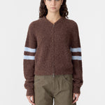 Wool Alpaca Zip Up Knit BASSIKE