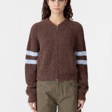 Wool Alpaca Zip Up Knit BASSIKE