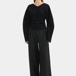 Ayana Merino Sweater in Black Sir.
