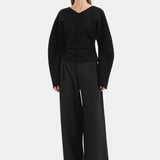 Ayana Merino Sweater in Black Sir.