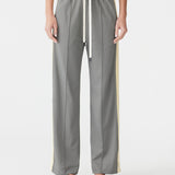 Twill Stripe Detail Pant in Pewter/Yellow BASSIKE