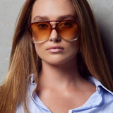 Bang in Burnt Orange Valley Eyewear