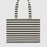 Lara Tote in Natural and Black Stripe Anine Bing