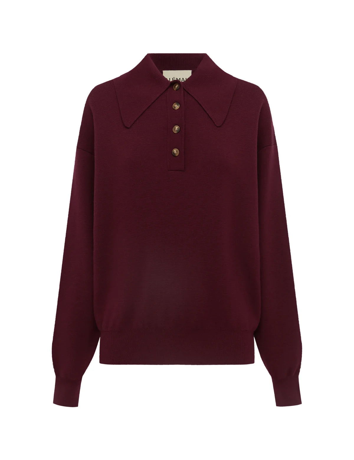 Claudia Plum Knit Polo Alemais