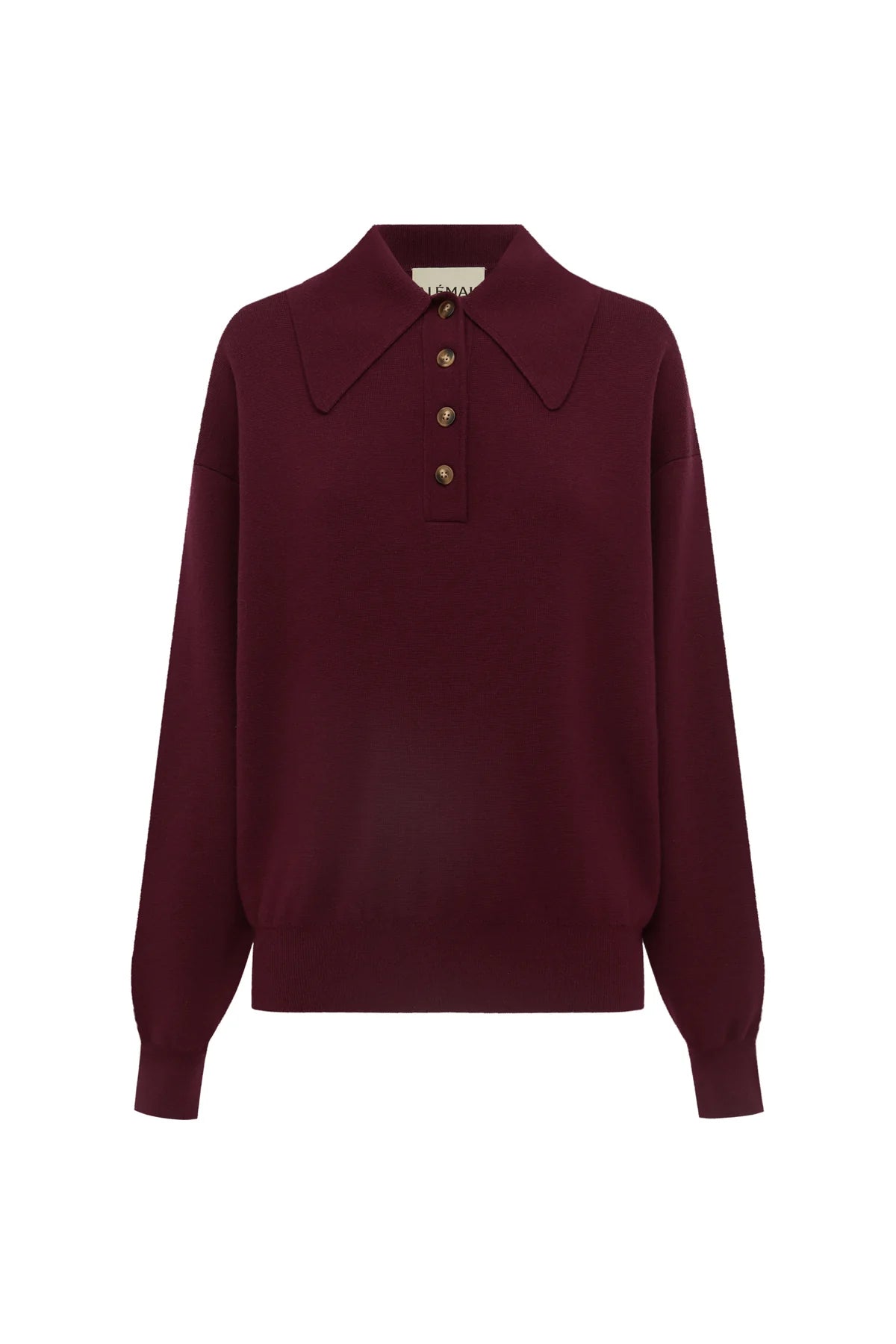 Claudia Plum Knit Polo Alemais