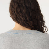 Slouch Dot Tee In Grey Marle Cobalt