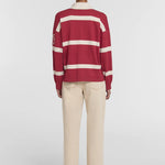 Rival Polo Knit in Red Stripe Viktoria + Woods