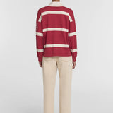 Rival Polo Knit in Red Stripe Viktoria + Woods